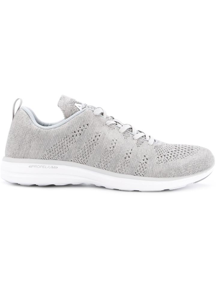 Apl Perforated Lace-up Sneakers - Black
