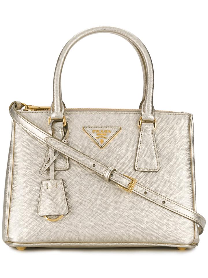 Prada Galleria Small Tote - Metallic