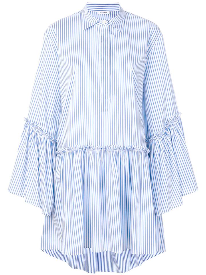 P.a.r.o.s.h. Striped Chopin Dress - Blue