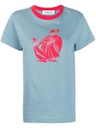 Lanvin Mother And Child Motif T-shirt - Blue