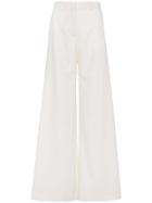 Bella Freud High Waisted Wool Trousers - Nude & Neutrals