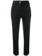 Philipp Plein Crystal Cropped Trousers - Black