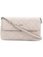 Dkny Quilted Logo Crossbody Bag - Nude & Neutrals