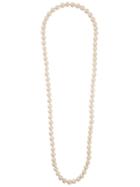 Chanel Vintage Pearl Chain Necklace - White