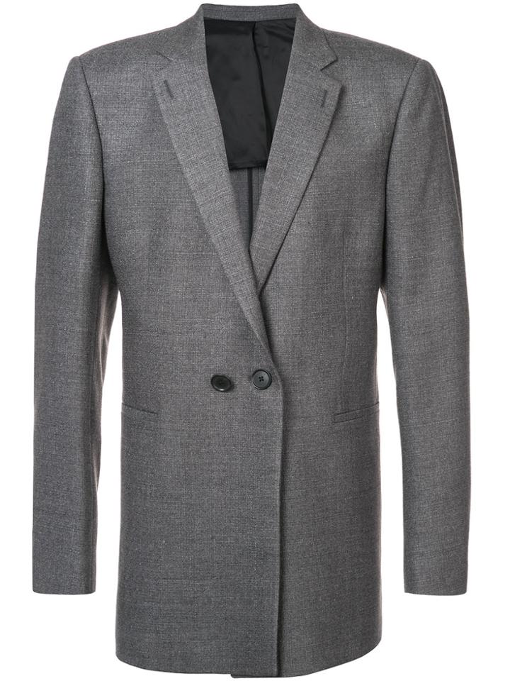 Alyx Long Single Button Blazer - Grey
