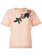 Ps By Paul Smith Paneled T-shirt, Women's, Size: 44, Nude/neutrals, Cotton/polyester/silk