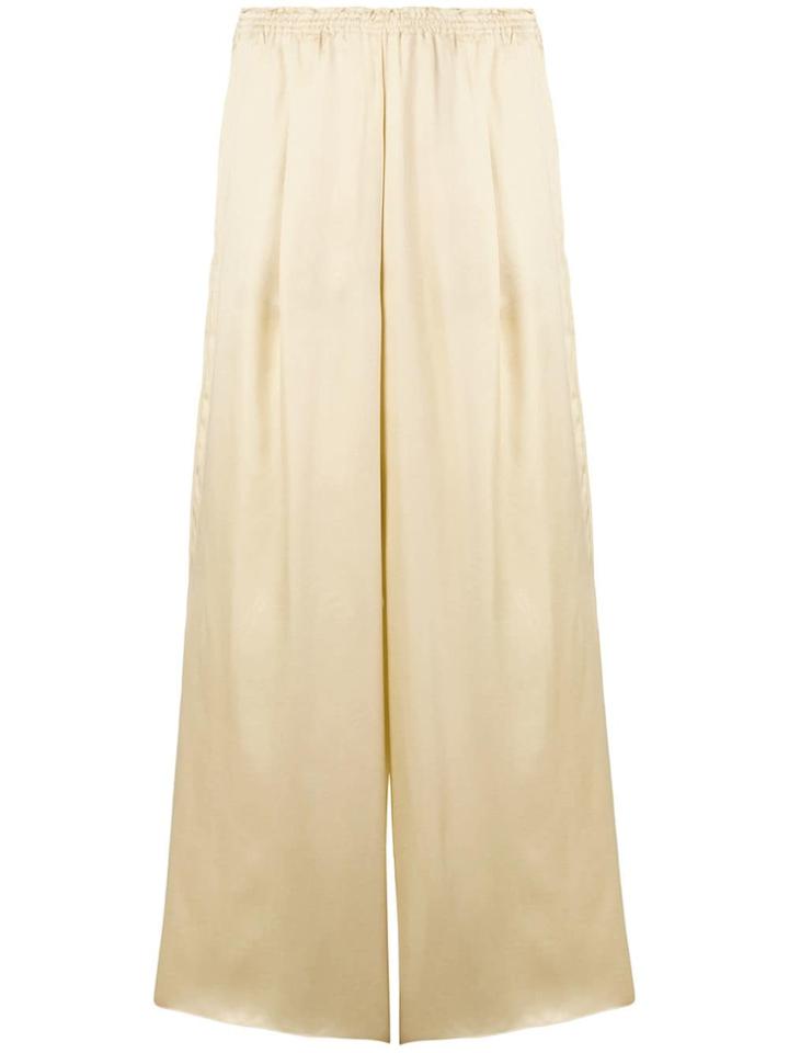 Forte Forte Elasticated Waistband Wide-legged Trousers - Neutrals