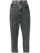 Tommy Jeans Cropped Boyfriend Jeans - Black