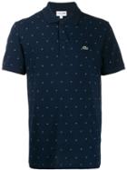 Lacoste Patterned Polo Shirt - Blue