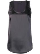 Brunello Cucinelli Sleeveless Shift Blouse - Grey