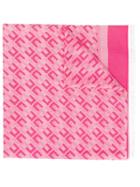 Elisabetta Franchi Logo Print Scarf - Pink