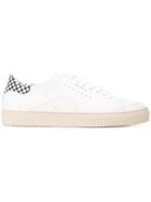 Axel Arigato Clean 90 Checkered Heel Sneakers - White