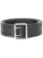 Dior Homme Perforated Belt, Men's, Size: 100, Black, Leather