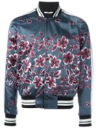 Valentino Floral Print Bomber Jacket