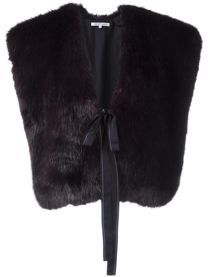 Helmut Lang Cropped Waistcoat, Women's, Blue, Modacrylic/silk