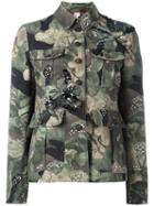 Antonio Marras Camouflage Military Jacket, Women's, Size: 44, Green, Cotton/viscose/glass