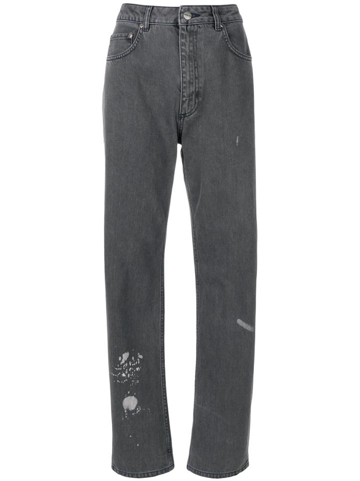 Anine Bing Skylar High Waisted Jeans - Grey