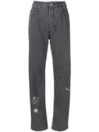 Anine Bing Skylar High Waisted Jeans - Grey