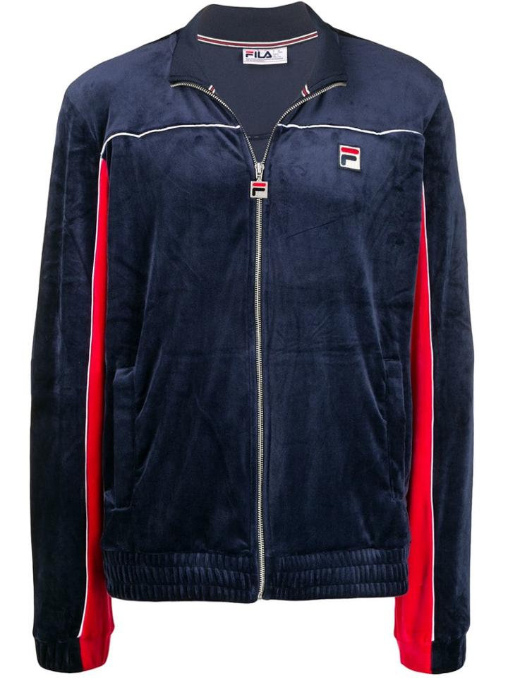 Fila Micro Pleat Detail Jacket - Blue