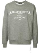 Mastermind World Skull Logo Print T-shirt - Grey