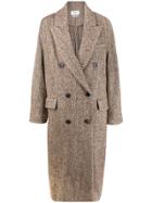Isabel Marant Étoile Speckled Double-breasted Coat - Brown