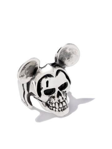The Great Frog Michael Rodent Skull Ring - Silver