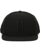 11 By Boris Bidjan Saberi '11' Logo Patch Cap, Adult Unisex, Black, Polyester