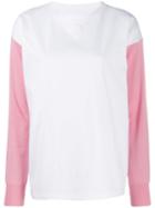 Mm6 Maison Margiela Colour Block T-shirt - White