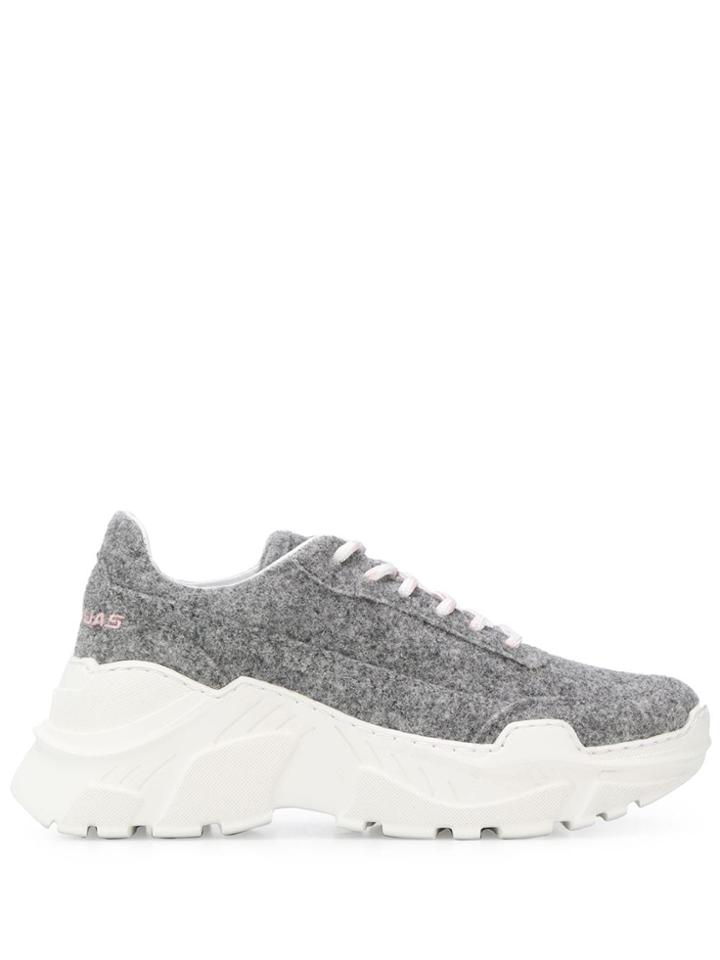 Joshua Sanders Two Tone Chunky Sneakers - Grey