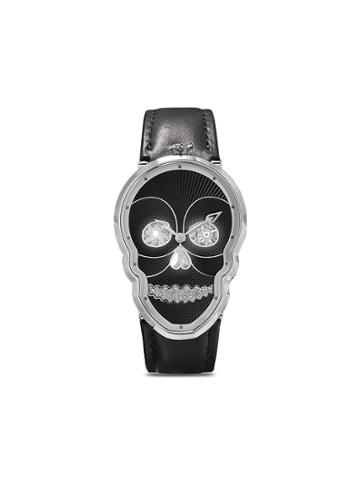 Fiona Kruger Petit Skull Diamond Watch - Black