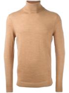 Calvin Klein 'sasko' Roll Neck Jumper, Men's, Size: Xl, Nude/neutrals, Wool