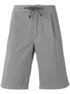 Brunello Cucinelli - Drawstring Shorts - Men - Cotton/spandex/elastane - 50, Grey, Cotton/spandex/elastane