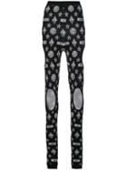 Ktz - Logo Cut-detail Leggings - Women - Spandex/elastane/rayon - M, Black, Spandex/elastane/rayon