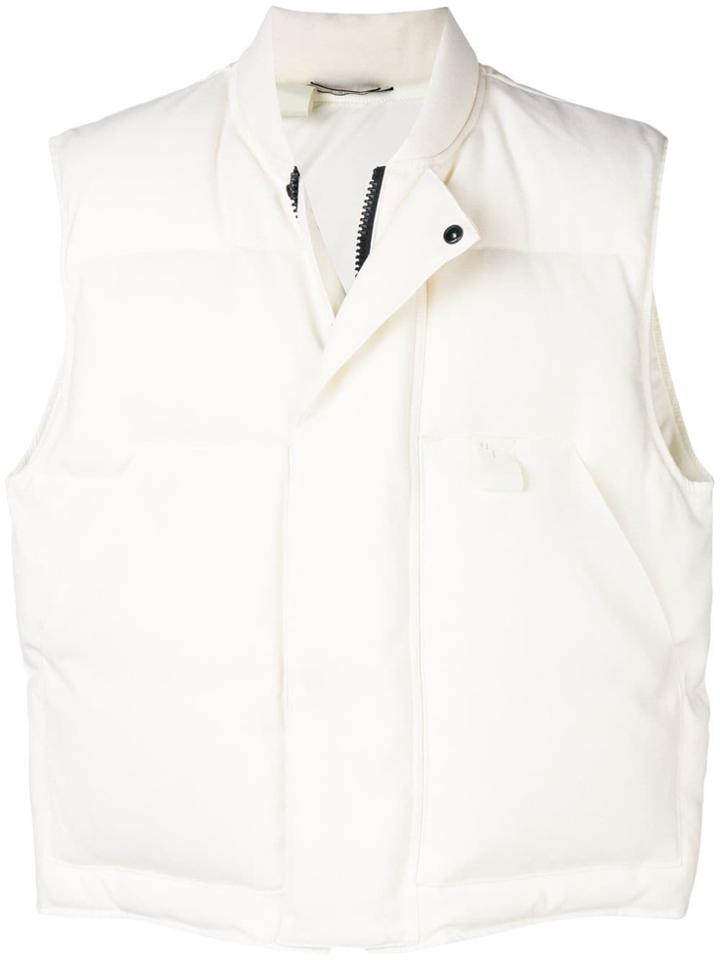 N. Hoolywood Oversized Padded Gilet - White