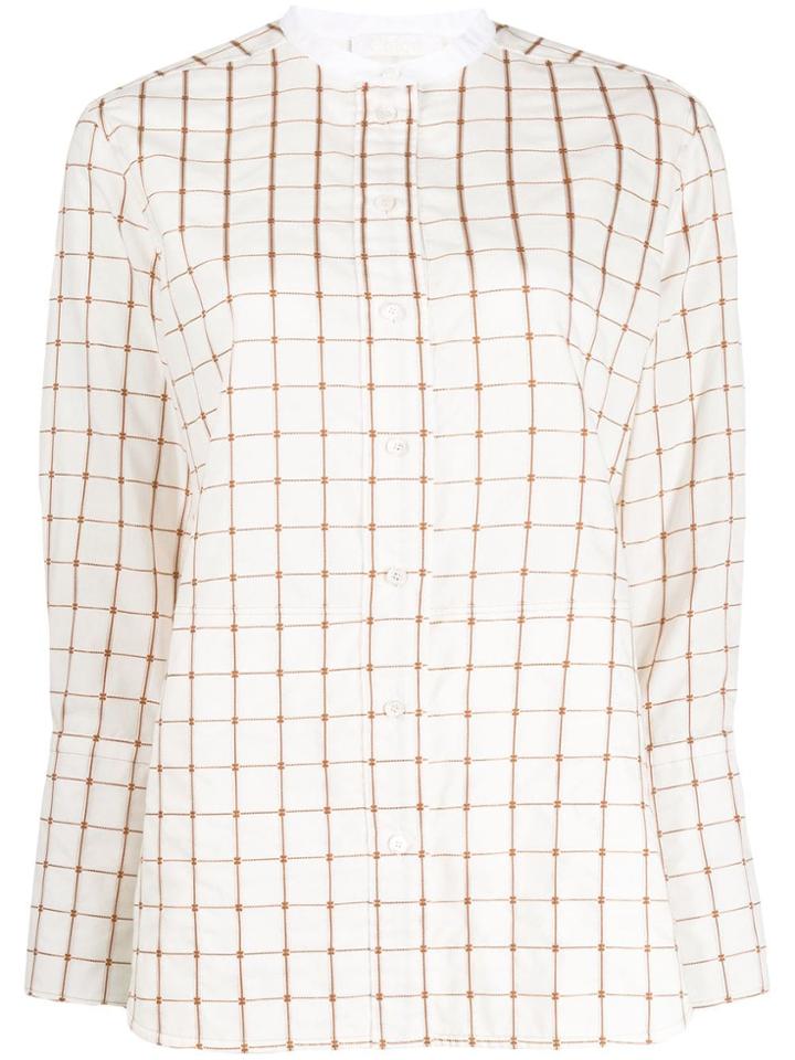 Chloé Mandarin Collar Shirt - White