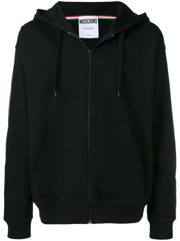 Moschino Logo Band Hoodie - Black