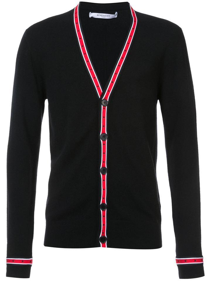 Givenchy - Contrast-trim Cardigan - Men - Wool - L, Black, Wool