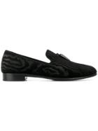 Giuseppe Zanotti Design Shark Tooth Slippers - Black