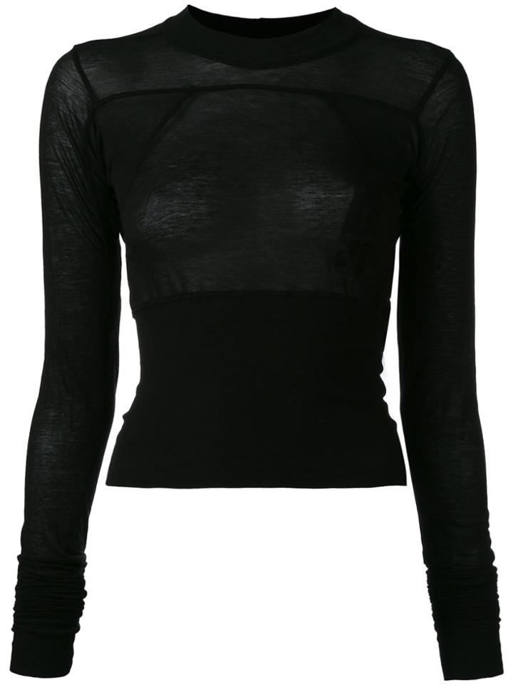 Rick Owens Drkshdw Longsleeved T-shirt - Black