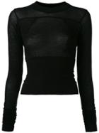 Rick Owens Drkshdw Longsleeved T-shirt - Black