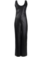 Each X Other Vegan Leather Jumpsuit - Black