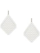 Saskia Diez Mesh Earrings - Silver
