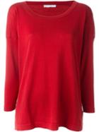 Société Anonyme Square Cut Knit Top, Women's, Size: 2, Red, Cotton