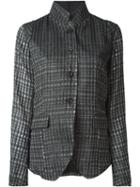 Lost And Found High Collar Check Blazer