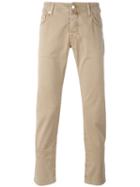 Jacob Cohen - Plain Chinos - Men - Cotton/spandex/elastane - 36, Nude/neutrals, Cotton/spandex/elastane