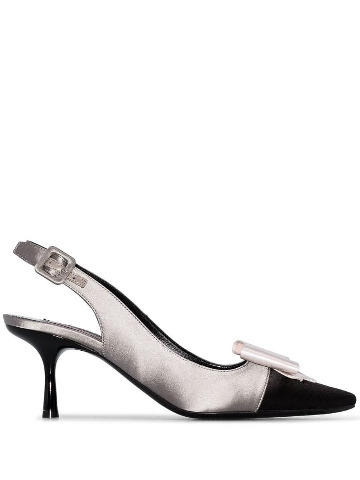 Fabrizio Viti Gabor 65mm Bow Detail Pumps - Black