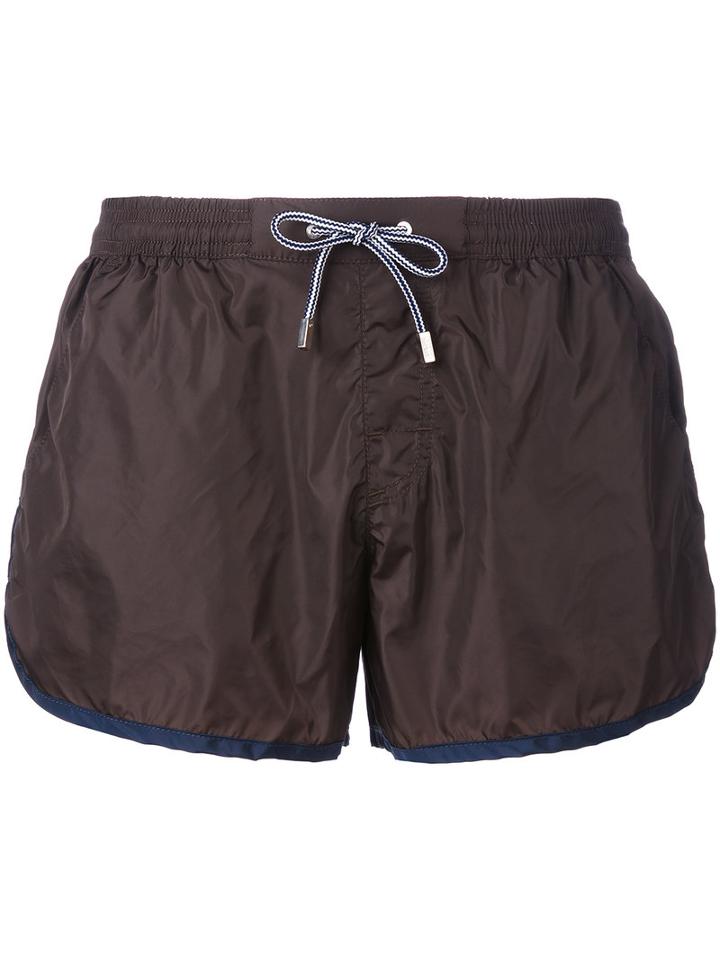Mc2 Saint Barth - Equipe 18 Swim Shorts - Men - Polyamide - L, Brown, Polyamide
