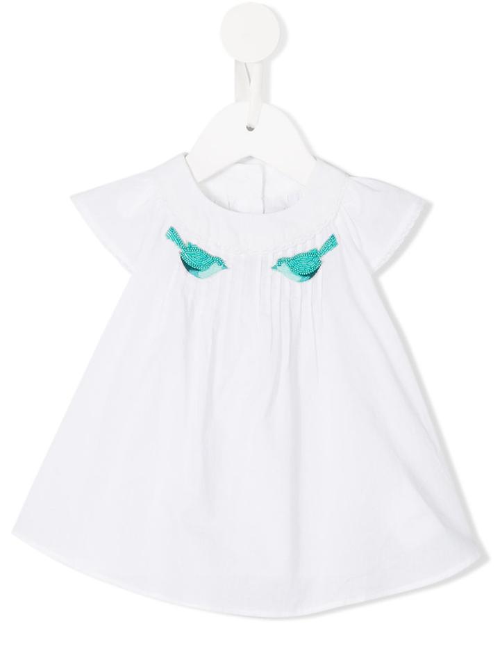 Tartine Et Chocolat - Embroidered Bird Top - Kids - Cotton - 9 Mth, White