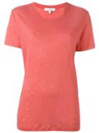 Iro Distressed T-shirt, Women's, Size: M, Pink/purple, Linen/flax