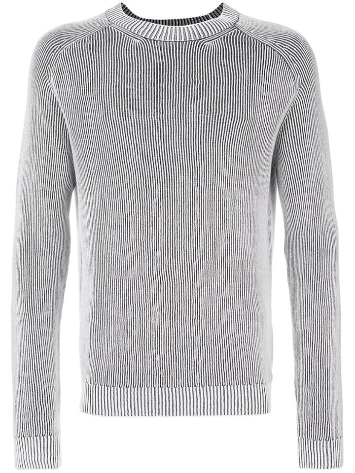Paura Ribbed Jumper - White